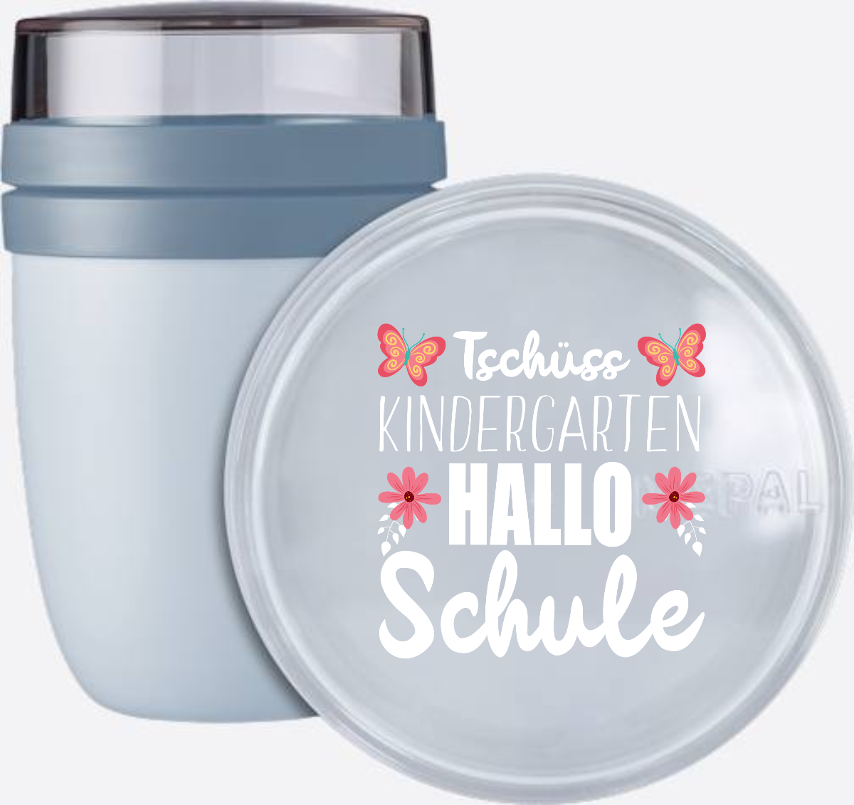 Tasse zur Einschulung – Tschüss Kindergarten, Hallo Schule - Nordic Blue