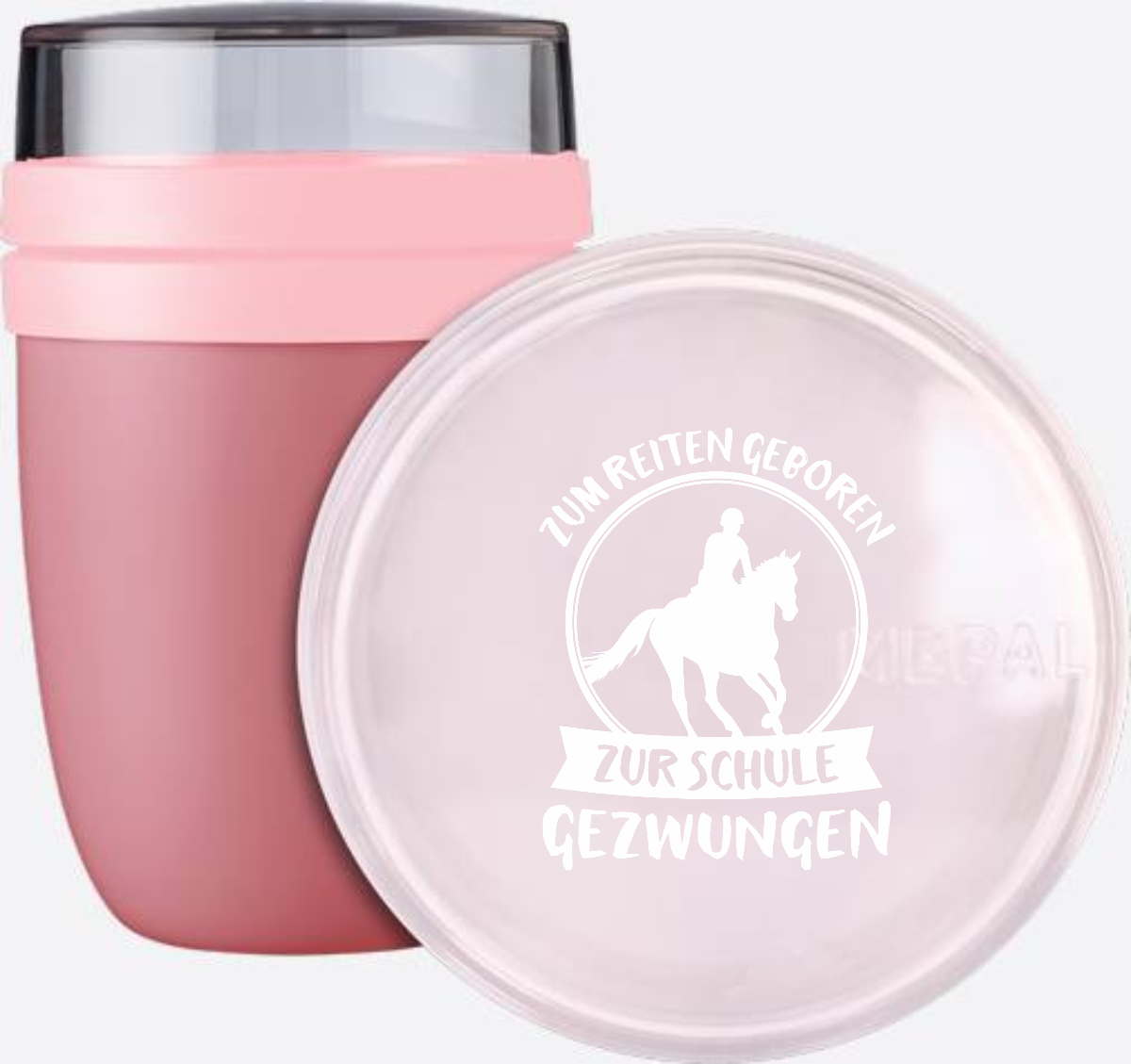 Tasse zur Einschulung – Zum Reiten geboren | Personalisierbar - Vivid Mauve