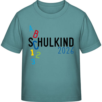 Kinder T-Shirt Einschulung ABC Schulkind 2026 – Schulstart-Geschenk