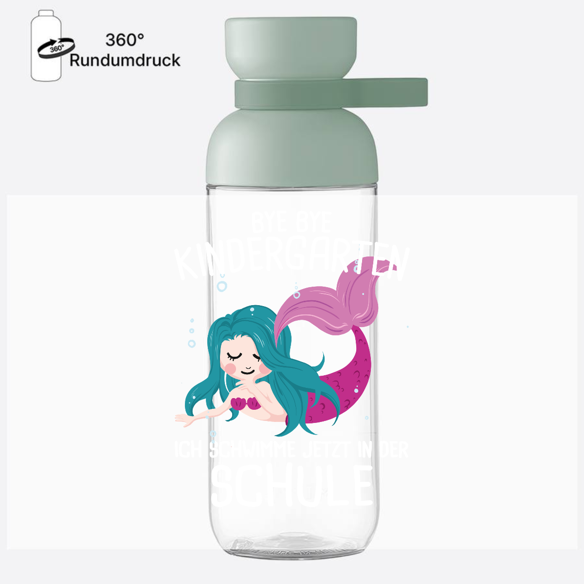 Trinkflasche Einschulung – Bye Bye Kindergarten, Hallo Schule! - Nordic Sage
