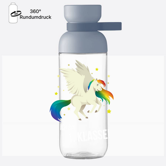 Trinkflasche Einschulung – Ich bin 1. Klasse | Personalisiert - Nordic Blue