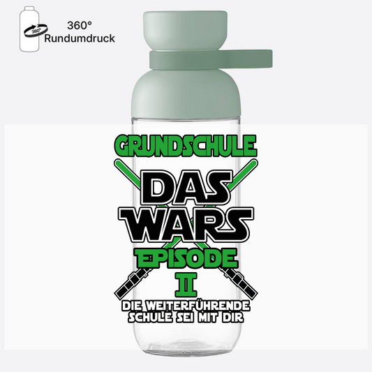 Trinkflasche Grundschule Das Wars - Episode 2 mit Name - Nordic Sage