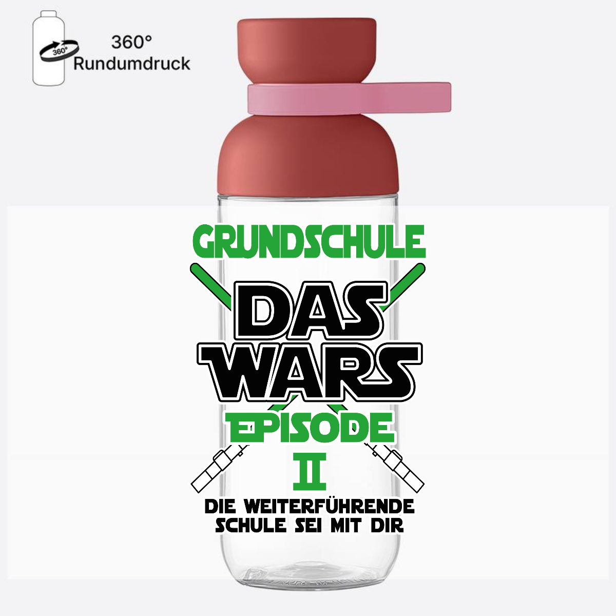 Trinkflasche Grundschule Das Wars Episode 2 – Schulwechsel - Vivid Mauve