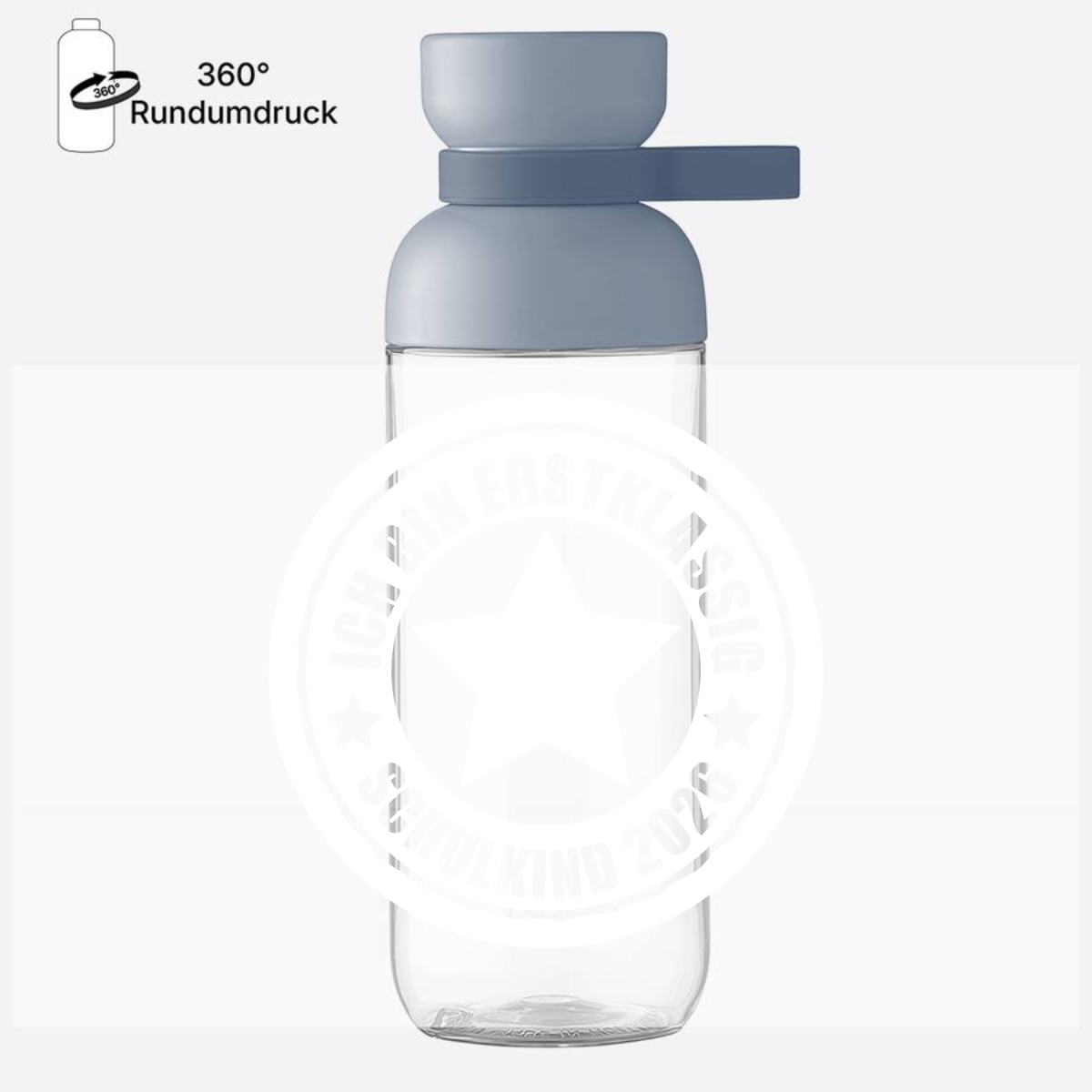Trinkflasche Ich bin erstklassig 2026 – Mit Name personalisiert - Nordic Blue