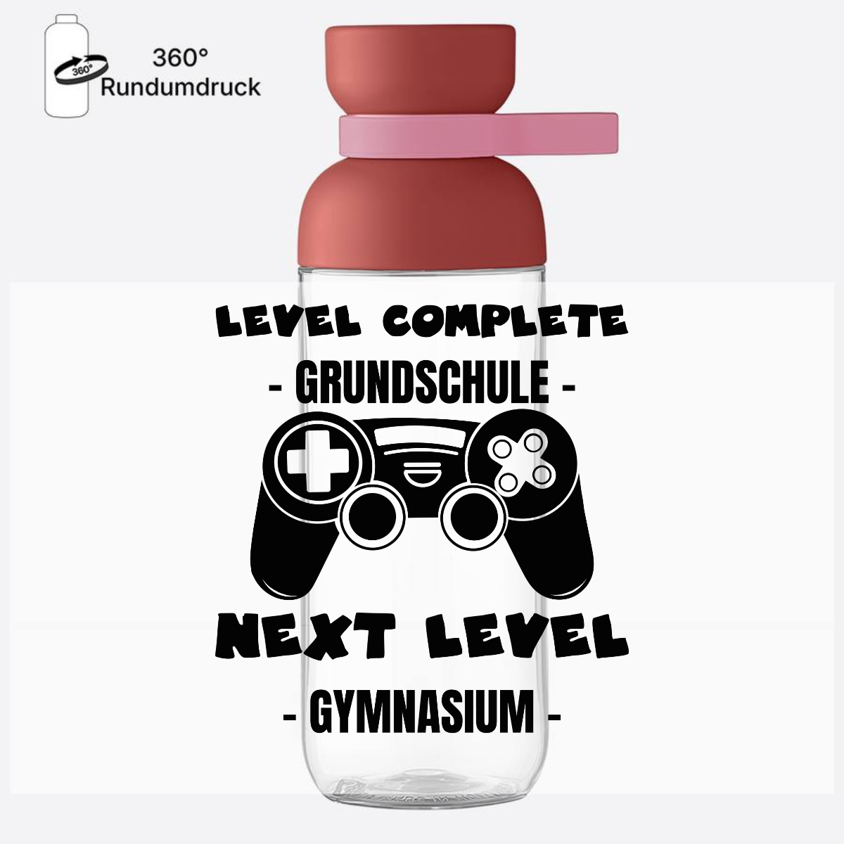 Trinkflasche Next Level Gymnasium – Personalisiert mit Name - Vivid Mauve