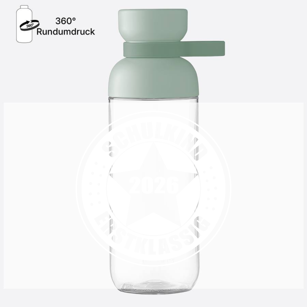Trinkflasche Schulkind 2026 Erstklassig – Personalisiert - Nordic Sage