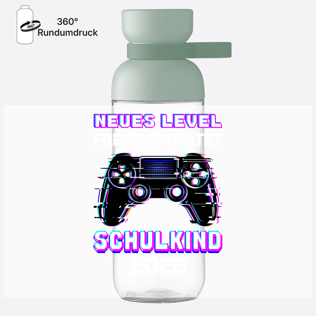 Trinkflasche Schulkind 2026 – Neues Level freigeschaltet - Nordic Sage