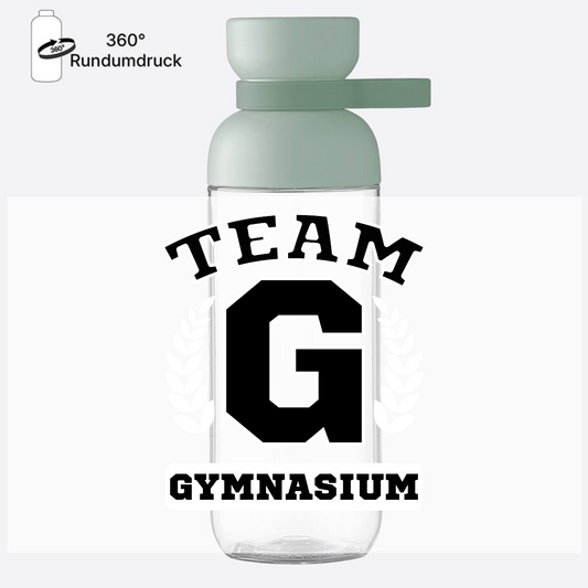 Trinkflasche Team Gymnasium – Personalisiert mit Namen - Nordic Sage