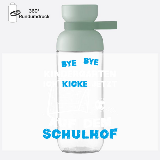 Trinkflasche zur Einschulung – Bye Bye Kindergarten Fußball - Nordic Sage