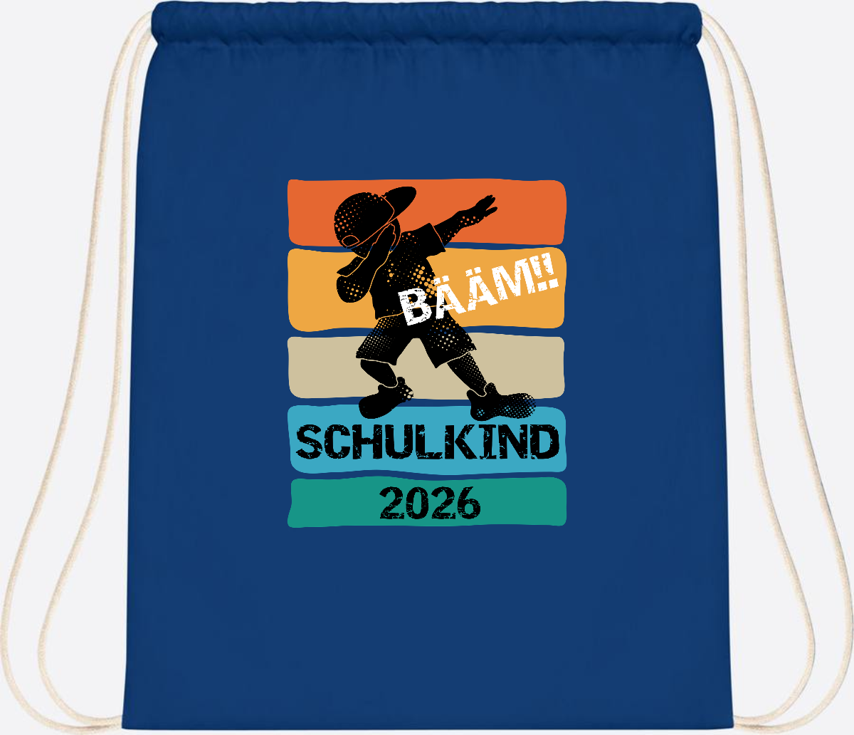 Turnbeutel Bääm! Schulkind 2026 – Geschenk zur Einschulung - Bright Royal