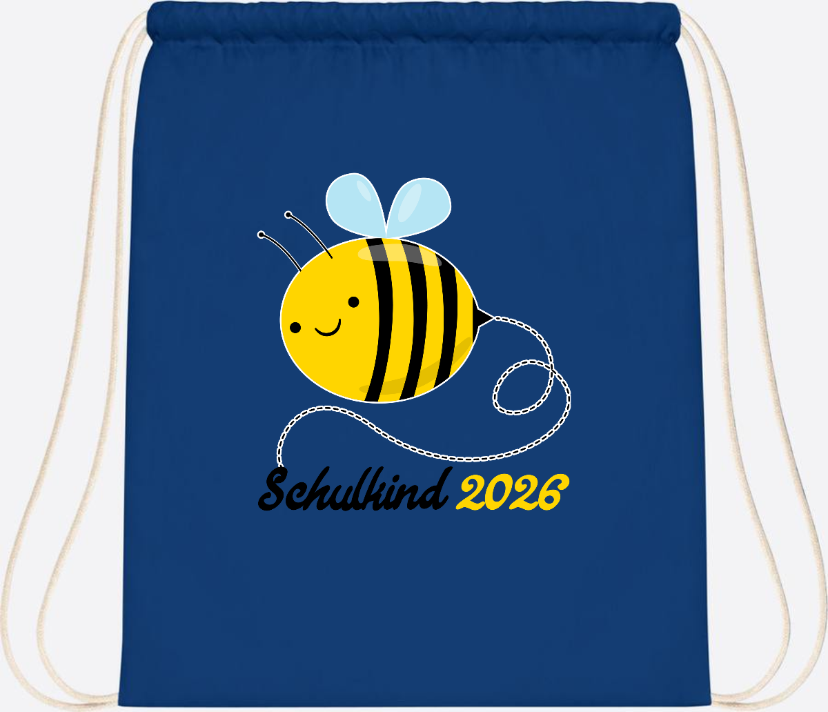 Turnbeutel Biene Schulkind 2026 – Geschenk zur Einschulung - Bright Royal
