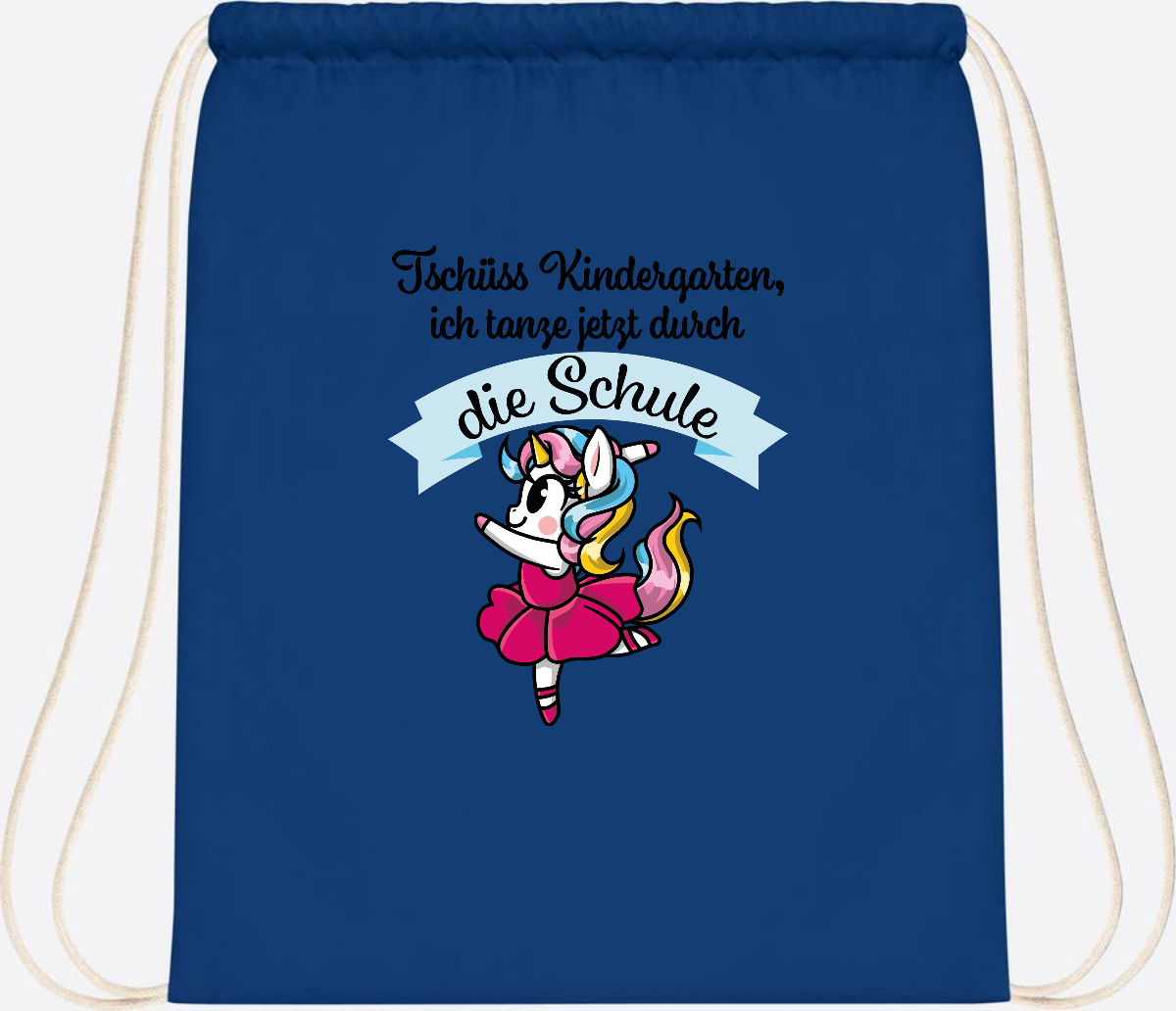 Turnbeutel Einhorn Ballett – Ich tanze in die Schule - Bright Royal