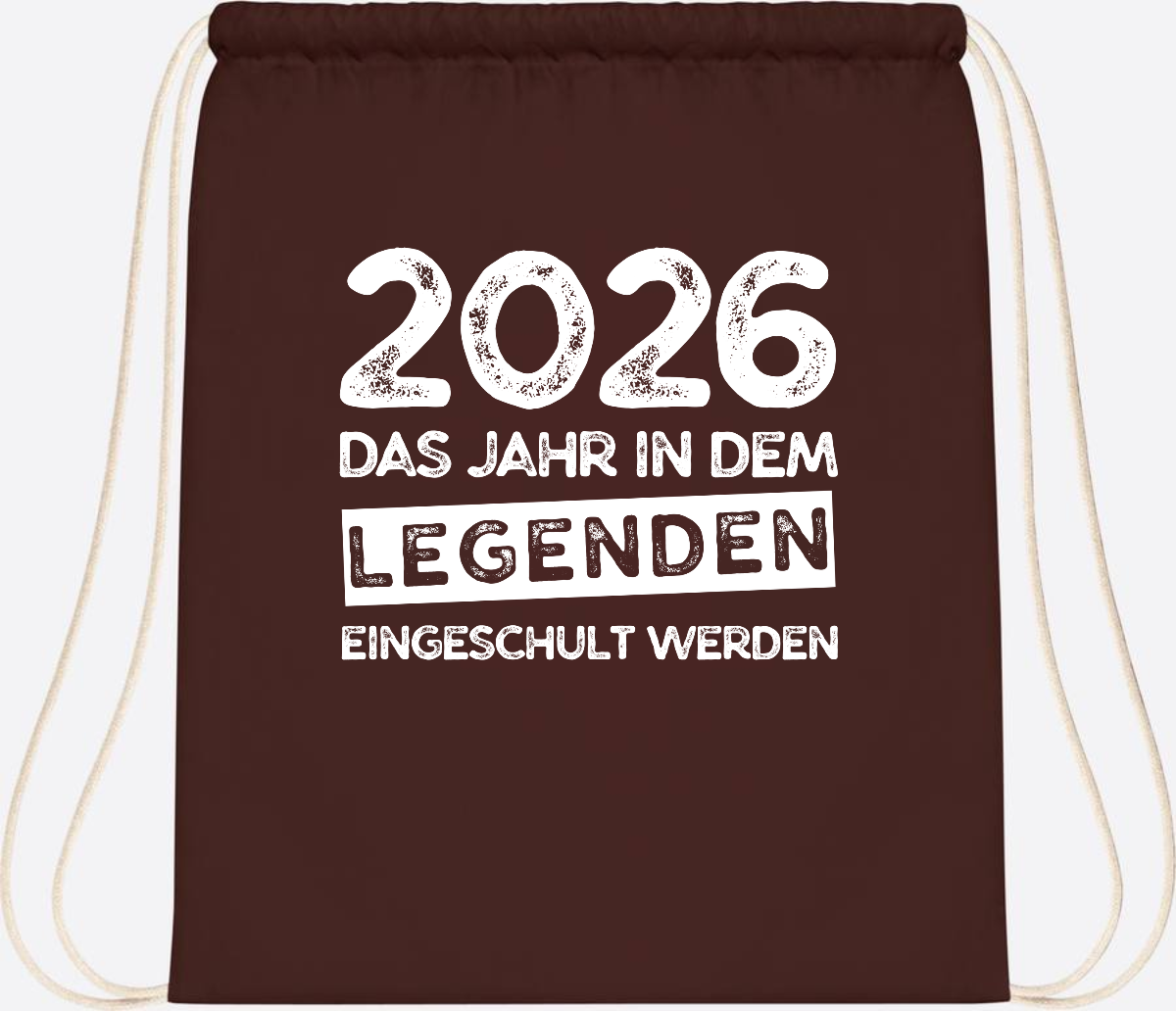 Turnbeutel Einschulung 2026: Legenden werden eingeschult - Chocolate