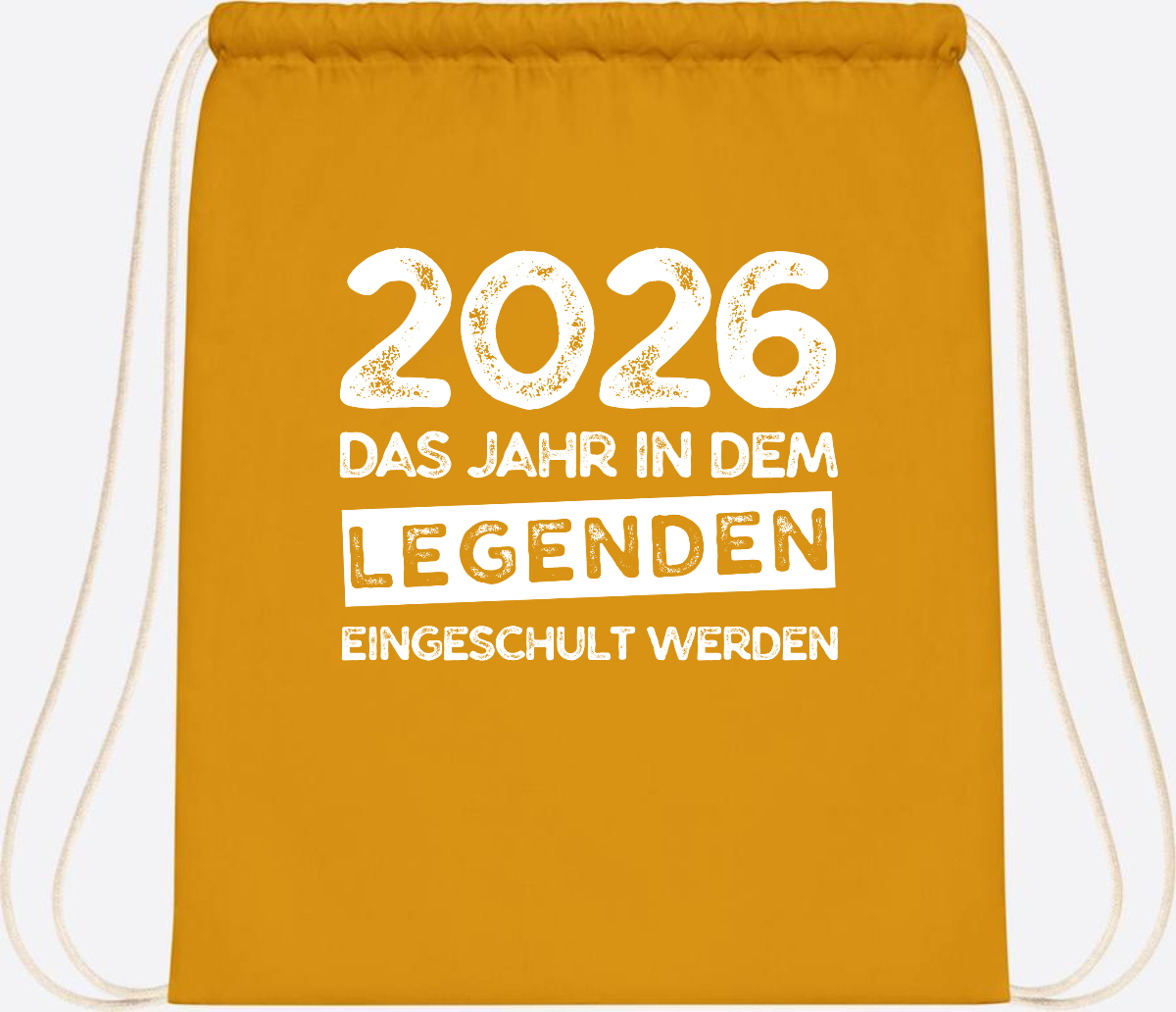 Turnbeutel Einschulung 2026: Legenden werden eingeschult - Mustard