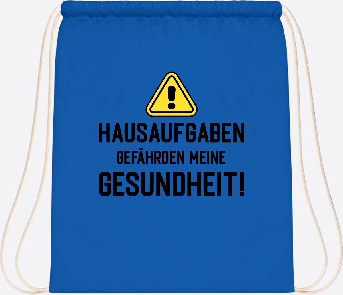 Turnbeutel Einschulung: Hausaufgaben gefährden Gesundheit - Sapphire Blue