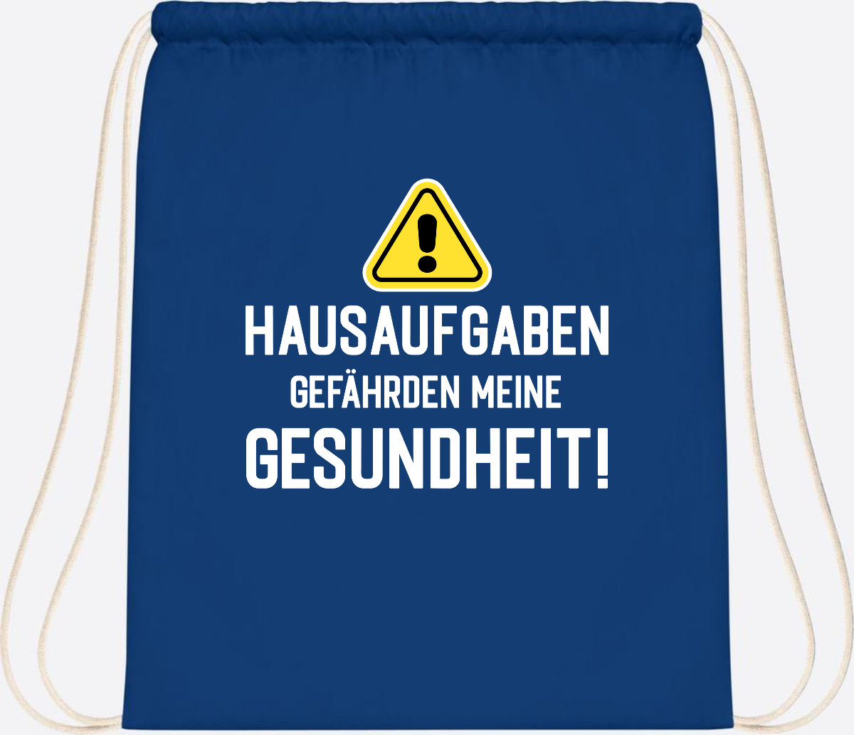 Turnbeutel Einschulung - Hausaufgaben gefährden Gesundheit - Bright Royal