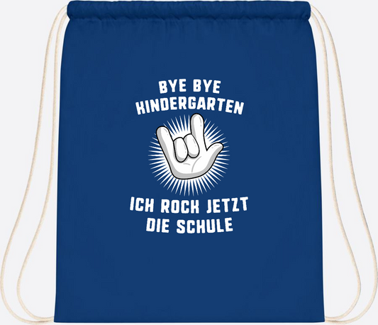Turnbeutel Einschulung: Ich rock jetzt die Schule mit Name - Bright Royal