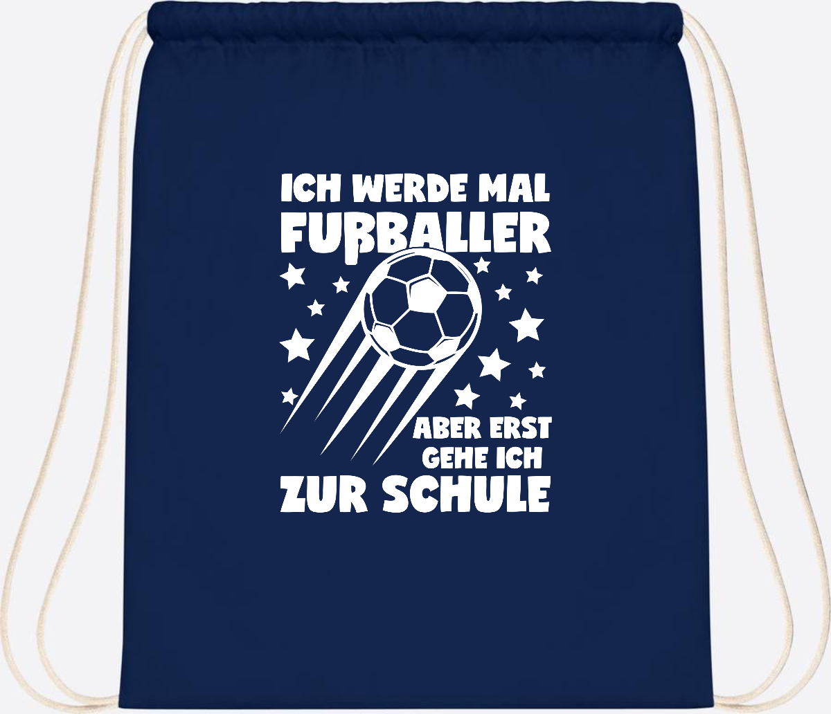 Turnbeutel Einschulung: Ich werde Fußballer – mit Wunschname - French Navy