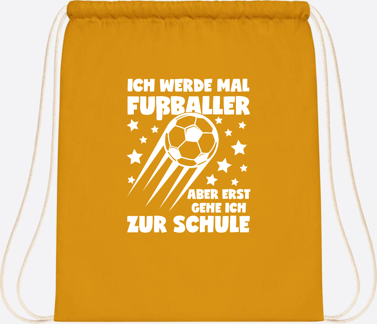 Turnbeutel Einschulung: Ich werde Fußballer – mit Wunschname - Mustard