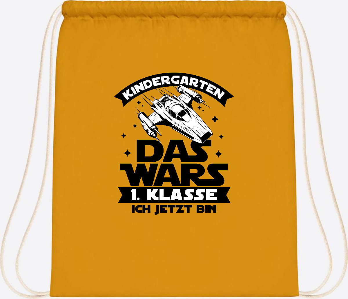 Turnbeutel Einschulung: Kindergarten Das Wars - Personalisiert - Mustard