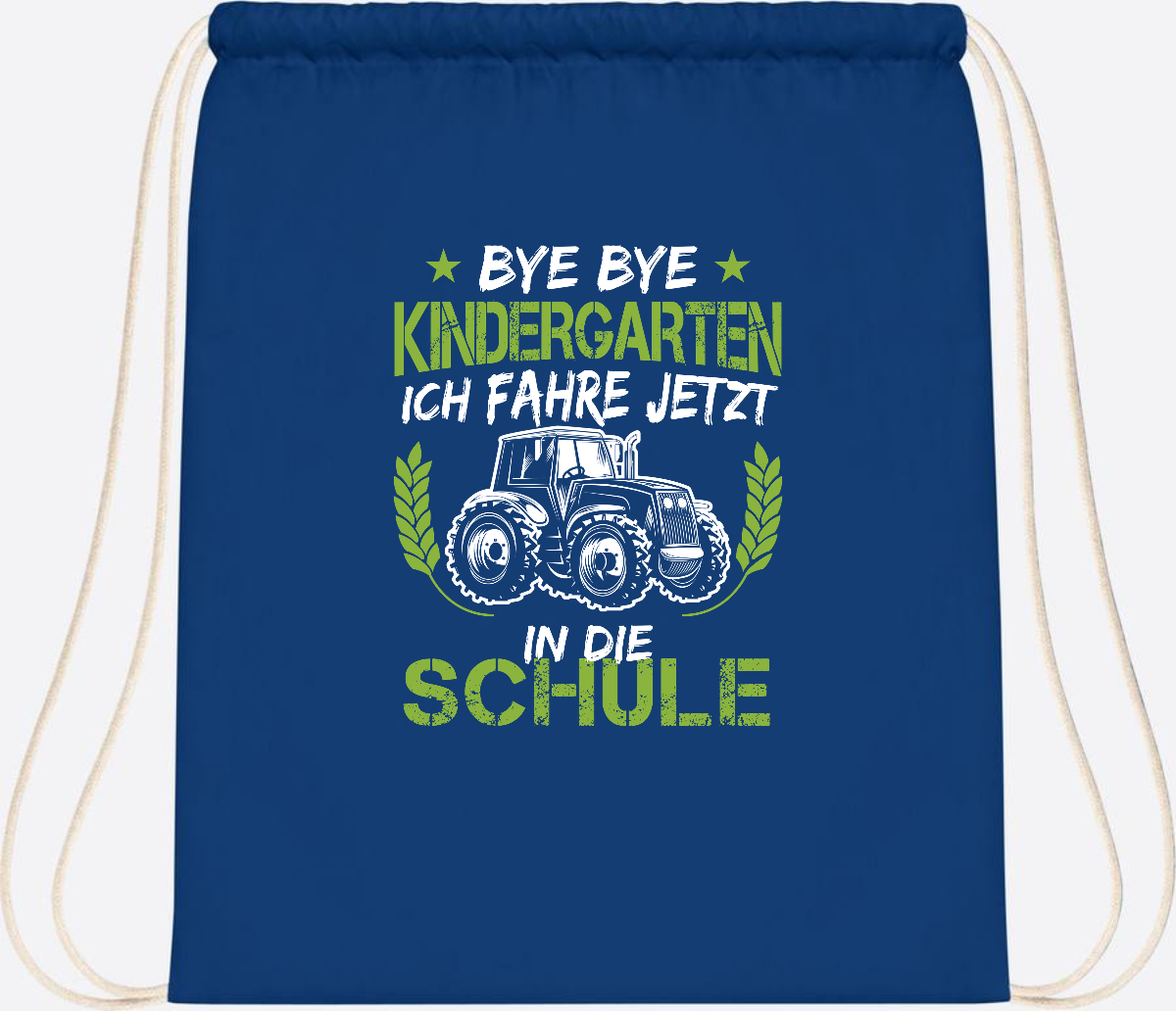 Turnbeutel Einschulung Traktor – Bye Bye Kindergarten - Bright Royal