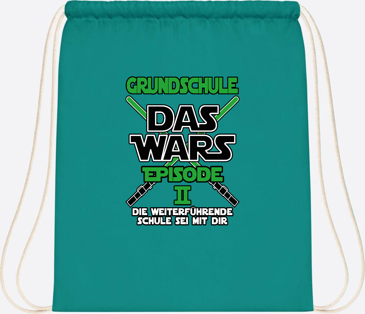 Turnbeutel Grundschule Das Wars Episode 2 – Personalisiert - Emerald