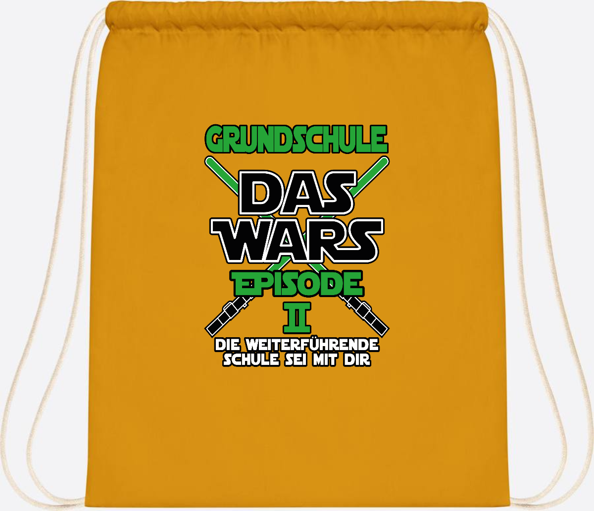 Turnbeutel Grundschule Das Wars Episode 2 – Personalisiert - Mustard