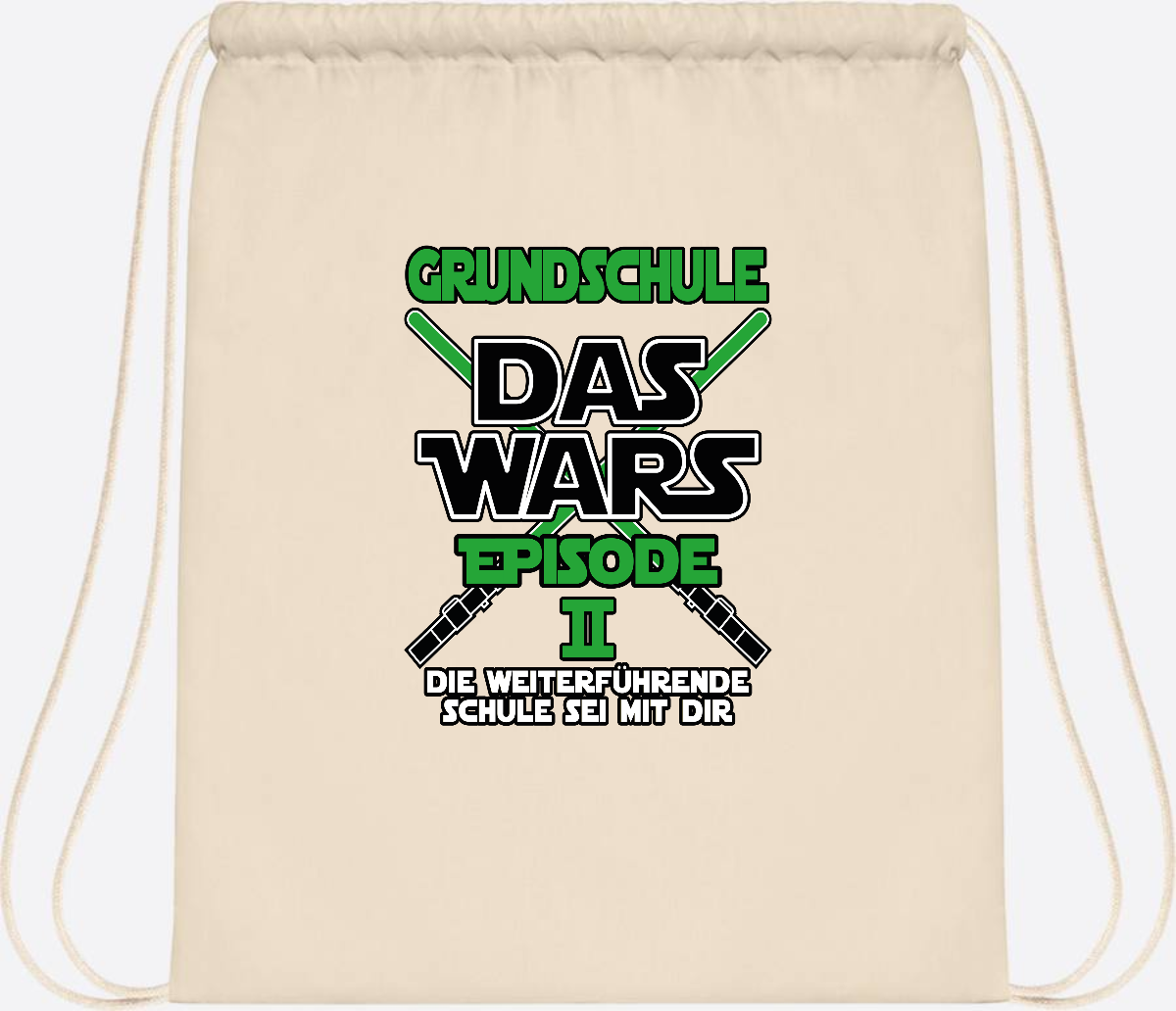 Turnbeutel Grundschule Das Wars Episode 2 – Personalisiert - Natural