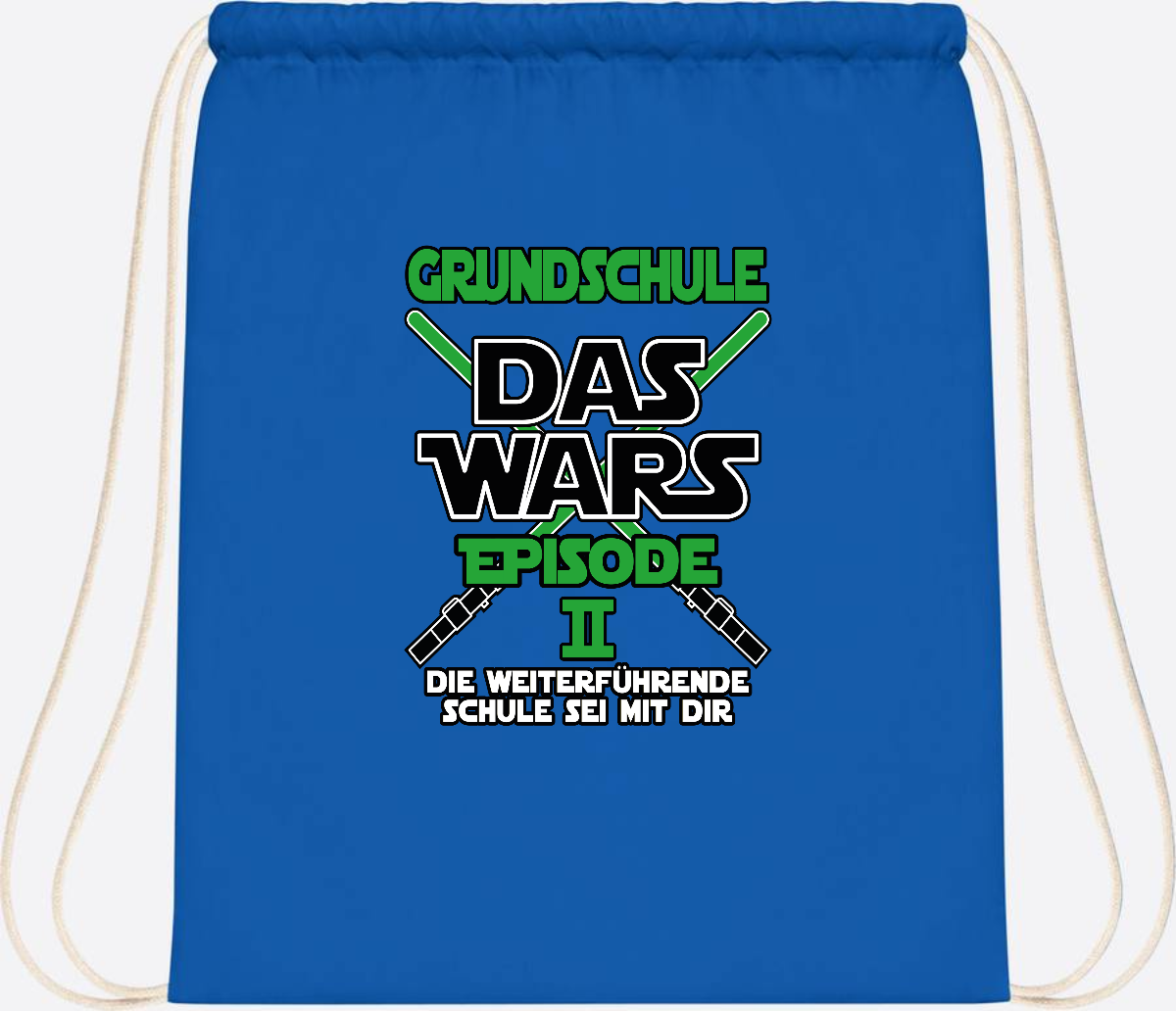 Turnbeutel Grundschule Das Wars Episode 2 – Personalisiert - Sapphire Blue