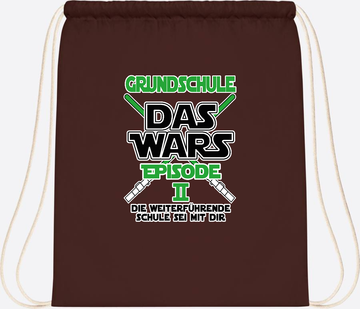 Turnbeutel Grundschule Das Wars - Episode 2 | Personalisiert - Chocolate