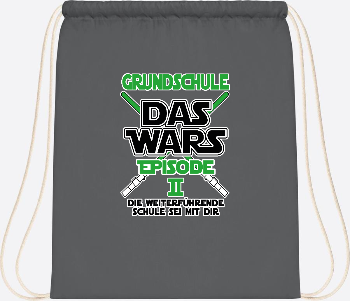 Turnbeutel Grundschule Das Wars - Episode 2 | Personalisiert - Graphite Grey