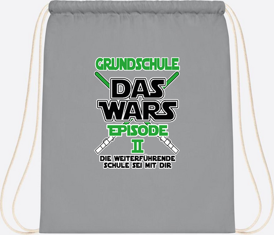 Turnbeutel Grundschule Das Wars - Episode 2 | Personalisiert - Light Grey