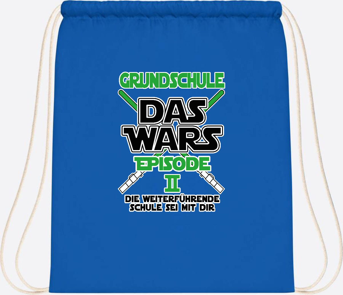 Turnbeutel Grundschule Das Wars - Episode 2 | Personalisiert - Sapphire Blue