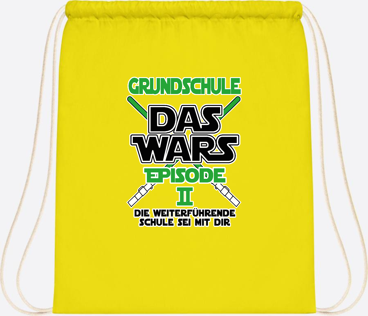 Turnbeutel Grundschule Das Wars - Episode 2 | Personalisiert - Yellow