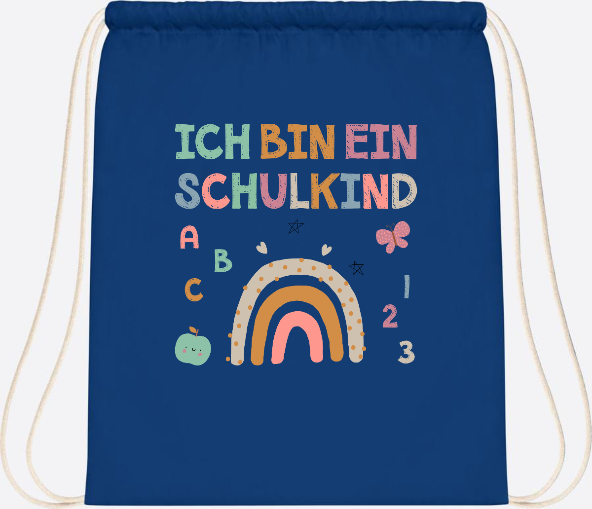 Turnbeutel "Ich bin ein Schulkind" – Geschenk zur Einschulung - Bright Royal