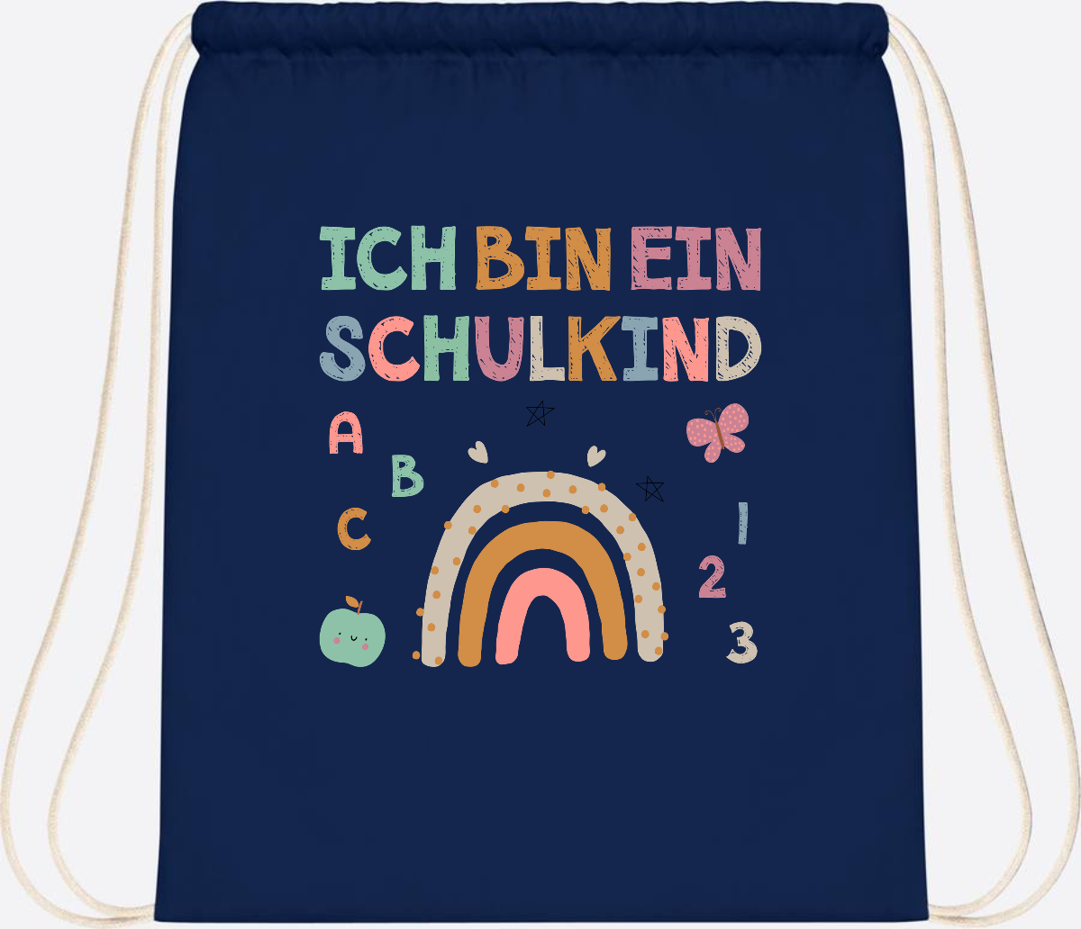 Turnbeutel "Ich bin ein Schulkind" – Geschenk zur Einschulung - French Navy