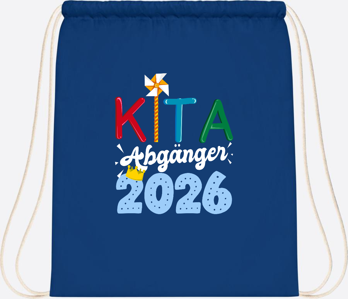 Turnbeutel Kita Abgänger 2026 mit Namen – Geschenk Einschulung - Bright Royal
