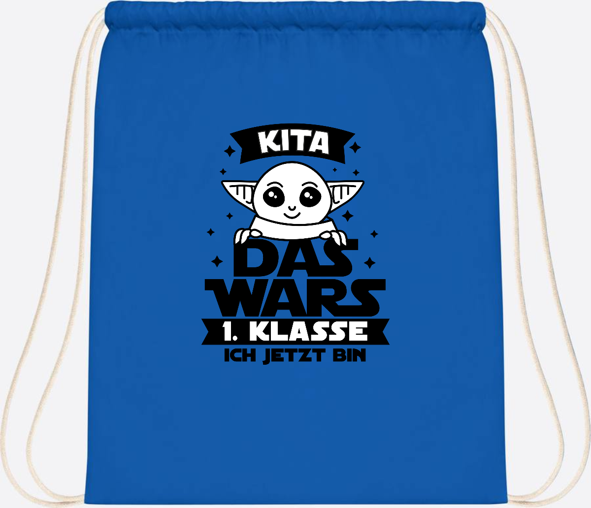 Turnbeutel Kita Das Wars: 1. Klasse ich jetzt bin – Personalisiert - Sapphire Blue