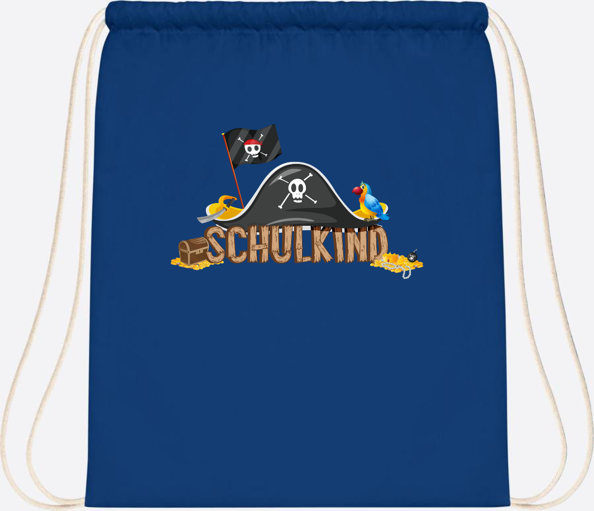 Turnbeutel Pirat Schulkind – Personalisiert zur Einschulung - Bright Royal