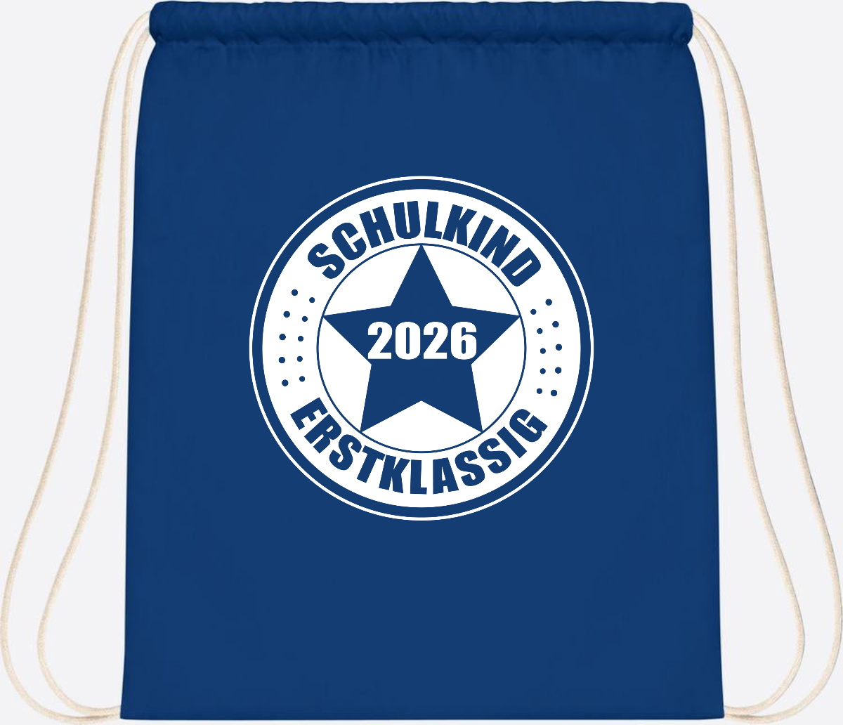 Turnbeutel Schulkind 2026 Erstklassig mit Namen zur Einschulung - Bright Royal
