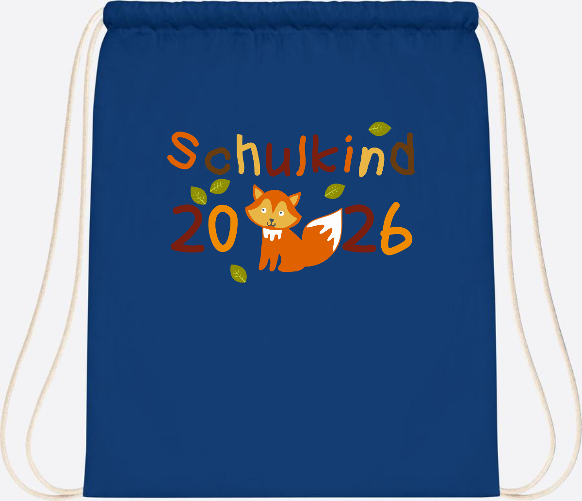 Turnbeutel Schulkind 2026 Fuchs – Personalisiert mit Name - Bright Royal