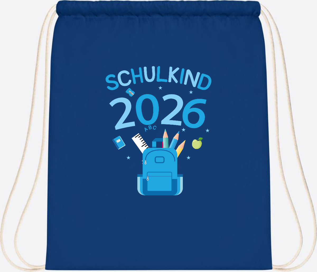 Turnbeutel Schulkind 2026 mit Namen zur Einschulung - Bright Royal
