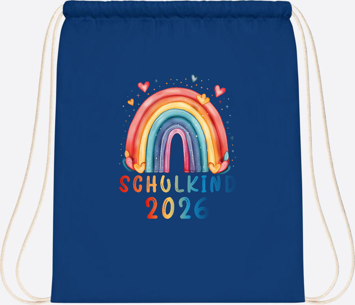 Turnbeutel Schulkind 2026 Regenbogen – Geschenk zur Einschulung - Bright Royal
