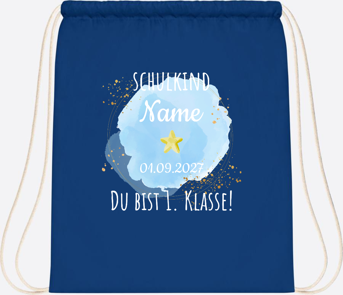 Turnbeutel Schulkind „Du bist erste Klasse“ mit Namen - Bright Royal