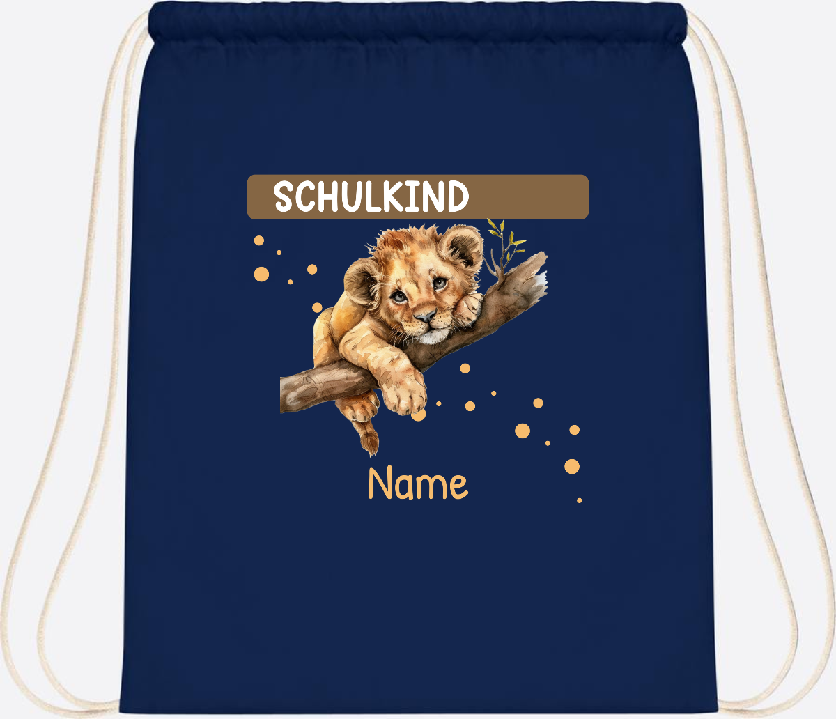 Turnbeutel Schulkind mit Name – Geschenk zur Einschulung - French Navy