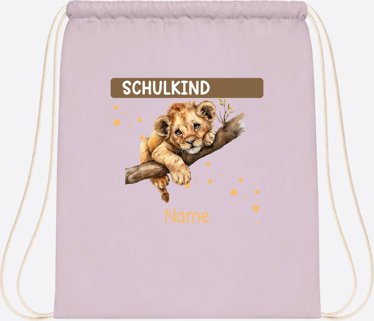 Turnbeutel Schulkind mit Name – Geschenk zur Einschulung - Pastel Pink/White
