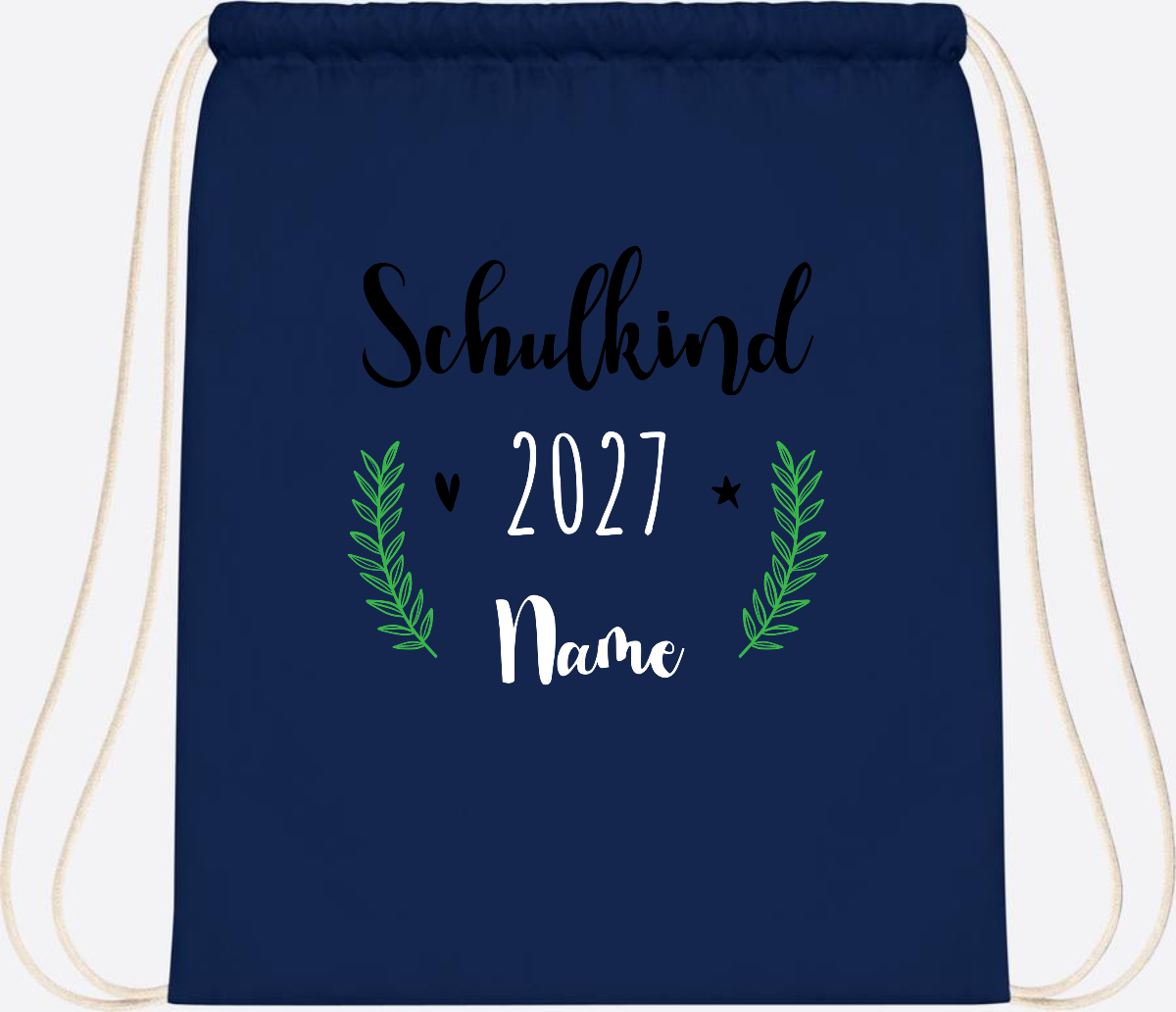 Turnbeutel Schulkind mit Namen – Personalisiert zur Einschulung - French Navy
