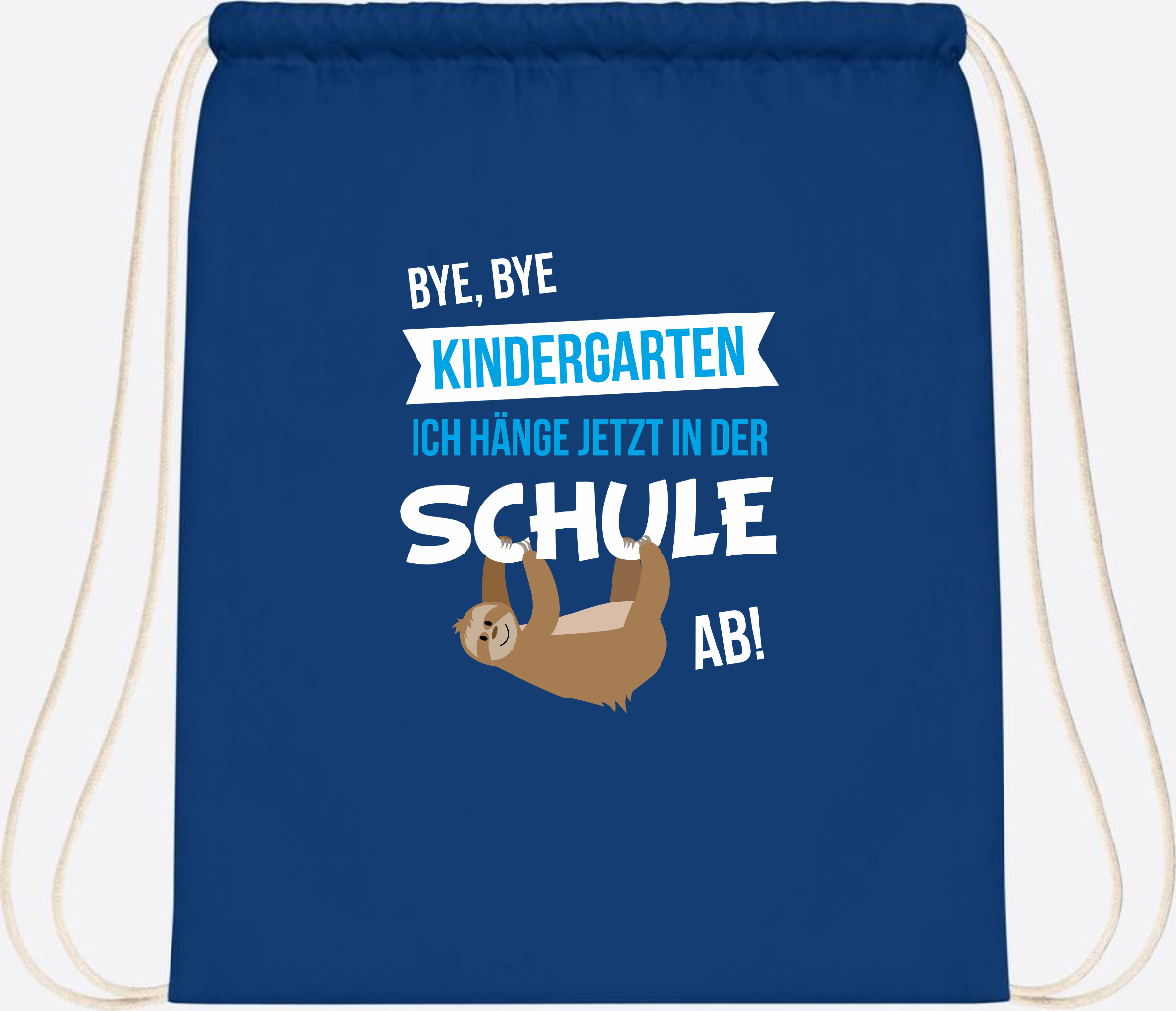 Turnbeutel zur Einschulung – Bye Bye Kindergarten mit Name - Bright Royal