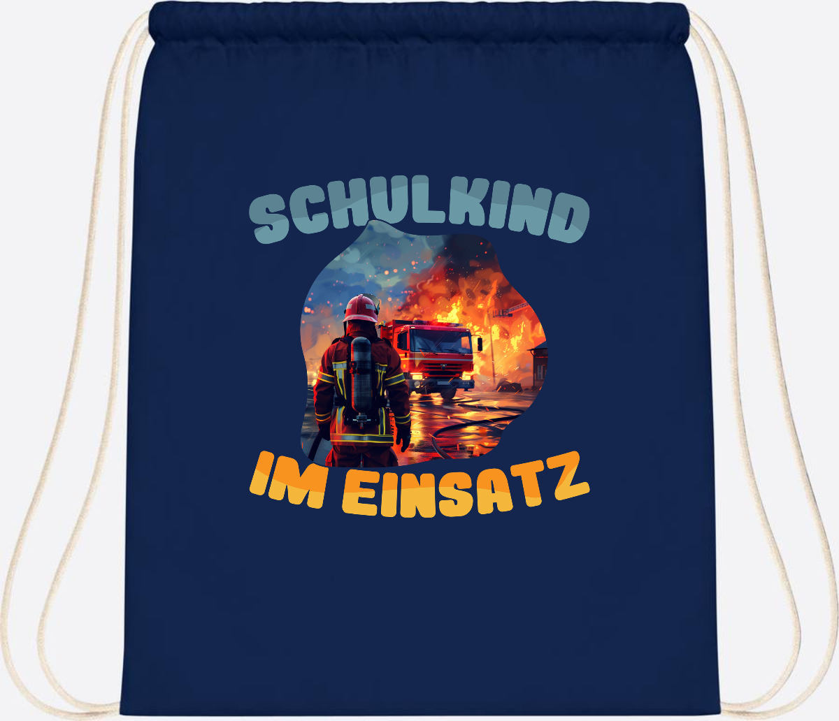 Turnbeutel zur Einschulung: Feuerwehr Schulkind im Einsatz - French Navy