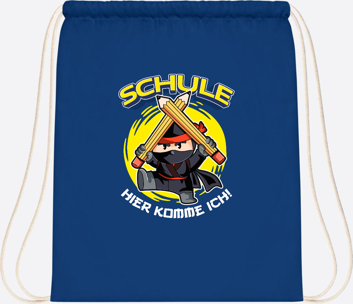 Turnbeutel zur Einschulung – Ninja: Schule, hier komme ich! - Bright Royal